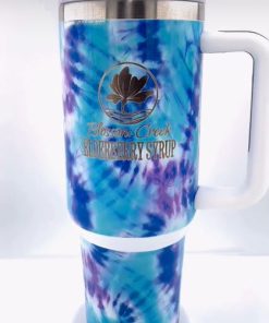 40oz Insulated Tumbler with Handle, Leak-Proof - Sublimated